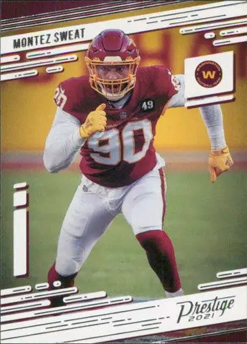 2021 Panini Prestige #156 Montez Sweat NM-MT ID:39522 - Football Card Single
