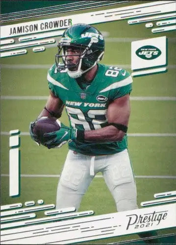 2021 Panini Prestige Jamison Crowder football card with original gloss and NM-MT condition