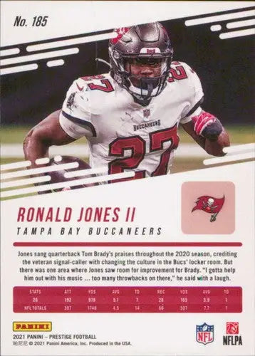 2021 Panini Prestige #185 Ronald Jones II NM-MT Buccaneers - Football Card Single