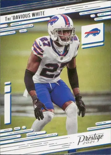 Original gloss Tre Davious White football card from Panini Prestige 2021 Simply Sandoval collection
