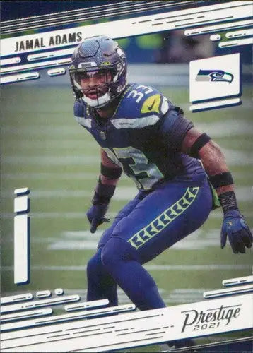 Original gloss Jamal Adams football card from 2021 Panini Prestige Seahawks collection