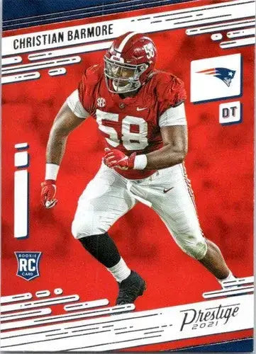 2021 Panini Prestige #251 Christian Barmore NM-MT RC Rookie Patriots - Football Card Single