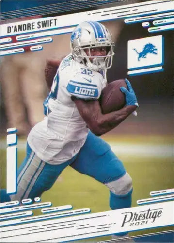 D’Andre Swift football card from Panini Prestige 2021 with original gloss by Simply Sandoval