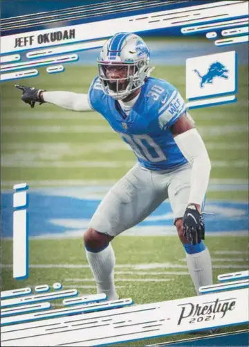 2021 Panini Prestige #56 Jeff Okudah NM-MT Lions ID:39496 - Football Card Single