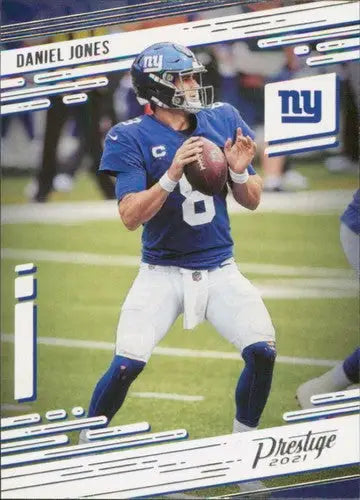 Daniel Jones football card from 2021 Panini Prestige, ideal for original gloss collectors