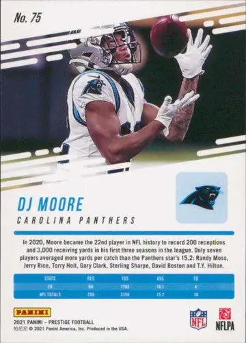 2021 Panini Prestige #75 DJ Moore NM-MT Panthers ID:39501 - Football Card Single