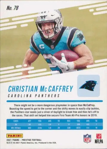 2021 Panini Prestige #78 Christian McCaffrey NM-MT Panthers ID:39503 - Football Card Single