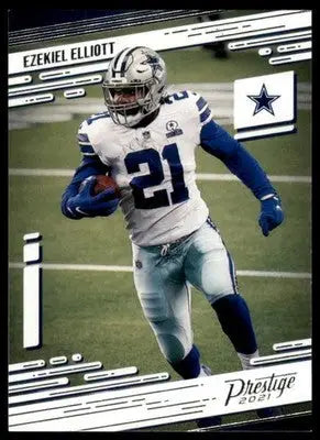 2021 Panini Prestige Ezekiel Elliott 10 Dallas Cowboys