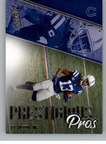 Original gloss T.Y. Hilton football card from Panini Prestige Prestigious Pros series