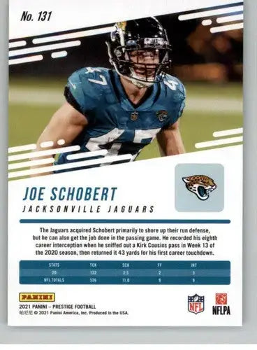 2021 Panini Prestige Xtra Points Sunburst #131 Joe Schobert NM-MT Jaguars - Football Card Single