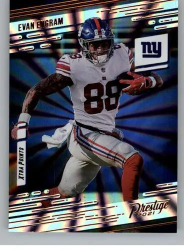 Evan Engram football card from 2021 Panini Prestige Xtra Points Sunburst collection