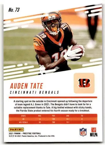 2021 Panini Prestige Xtra Points Sunburst #73 Auden Tate NM-MT Bengals - Football Card Single