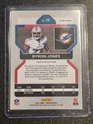 2021 Panini Prizm #110 Byron Jones Disco 49/50 - Football Card Single