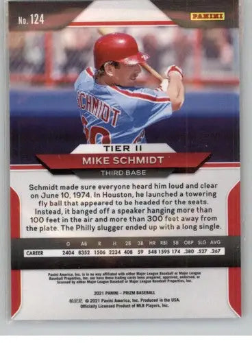 2021 Panini Prizm #124 Mike Schmidt NM-MT Phillies ID:52487 - Baseball Card Single