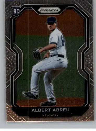 Baseball trading card of Albert Abreu from Panini Prizm 2021 with original gloss