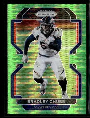 2021 Panini Prizm #203 Bradley Chubb Neon Green Pulsar - Football Card Single