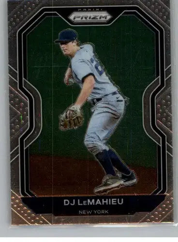 Baseball trading card featuring DJ LeMahieu from Panini Prizm 2021 Simply Sandoval collection