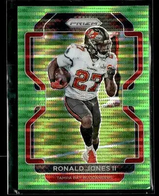 2021 Panini Prizm #295 Ronald Jones II Neon Green Pulsar - Football Card Single
