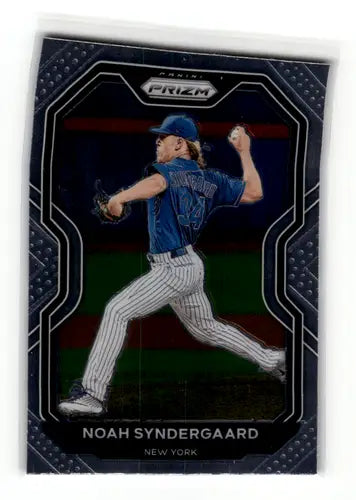 Original gloss Noah Syndergaard baseball card from Panini Prizm 2021 Mets series