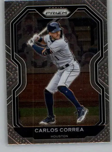 Original gloss Baseball trading card of Carlos Correa from Panini Prizm 2021