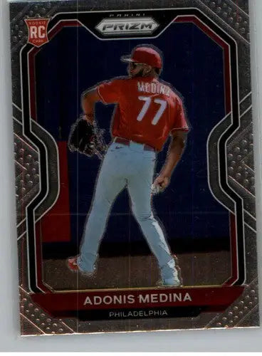 Adonis Medina 2021 Panini Prizm Rookie Card with original gloss Phillies ID 45276