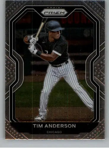 Original gloss 2021 Panini Prizm Tim Anderson baseball card displayed in product