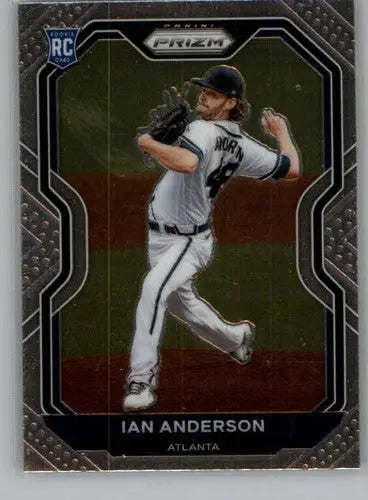 Baseball trading card featuring Ian Anderson from Panini Prizm with original gloss