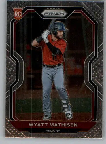 Panini Prizm Wyatt Mathisen baseball trading card Arizona original gloss NM-MT