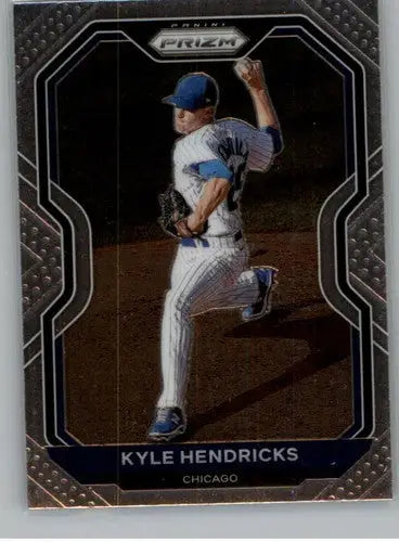 Panini Prizm baseball card featuring Kyle Hendricks with original gloss from 2021 Panini Prizm
