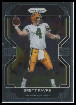 2021 Panini Prizm Base Brett Favre Green Bay Packers 144 - Football Card Single