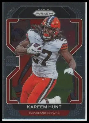2021 Panini Prizm Base Kareem Hunt Cleveland Browns 265 - Football Card Single