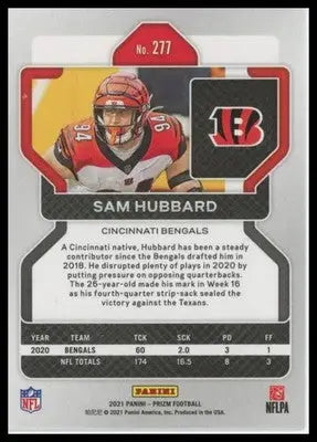 2021 Panini Prizm Base Sam Hubbard Cincinnati Bengals 277 - Football Card Single