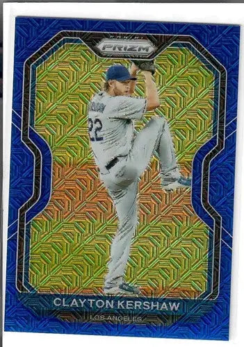 2021 Panini Prizm Blue Mojo Prizm #204 Clayton Kershaw NM-MT /199 Dodge ID:47447 - Baseball Card Single