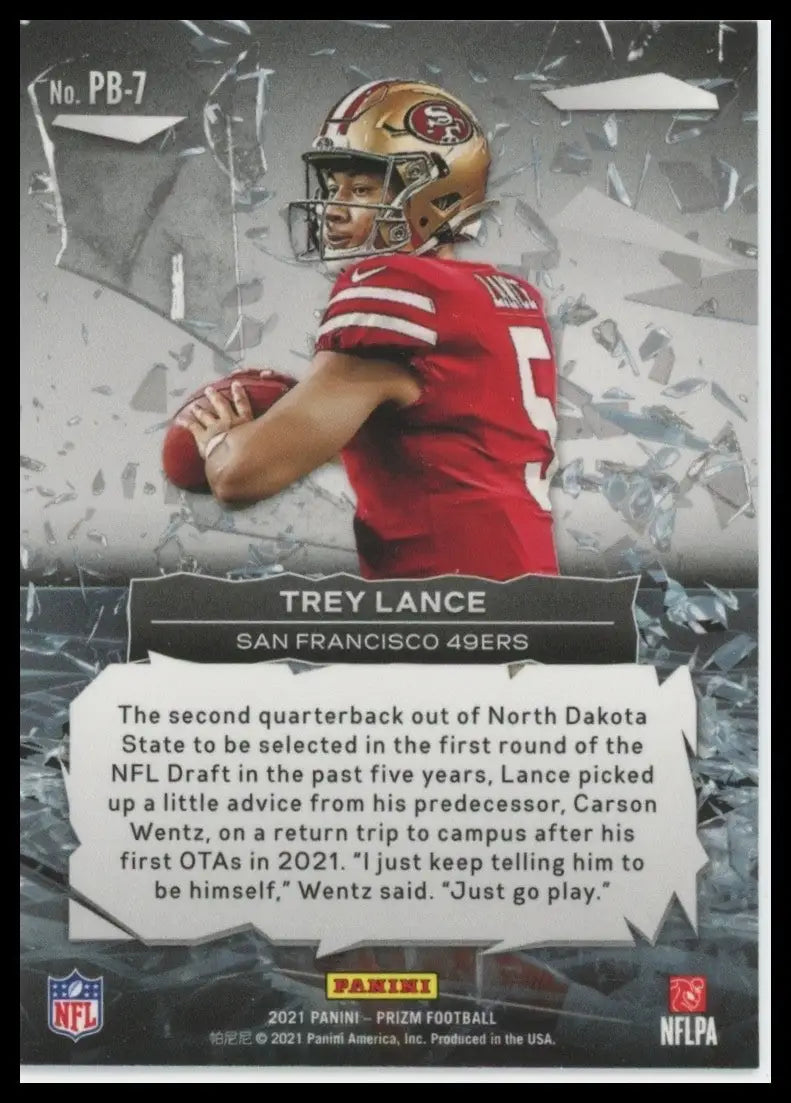 2021 Panini Prizm - Prizm Break Trey Lance #PB-7 (RC) - Football Card Single