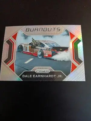 2021 Panini Prizm Burnouts Silver - Dale Earnhardt Jr. #B10. NRMT+ - Racing Card Single