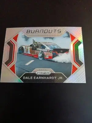2021 Panini Prizm Burnouts Silver - Dale Earnhardt Jr. #B10. NRMT+ - Racing Card Single