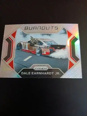 2021 Panini Prizm Burnouts Silver - Dale Earnhardt Jr. #B10. NRMT+ - Racing Card Single