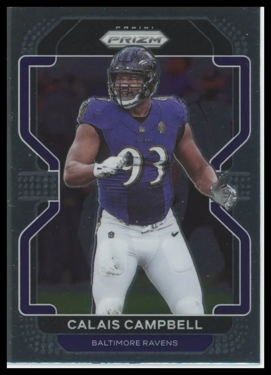 2021 Panini Prizm Calais Campbell 284 Baltimore Ravens NM - Football Card Single