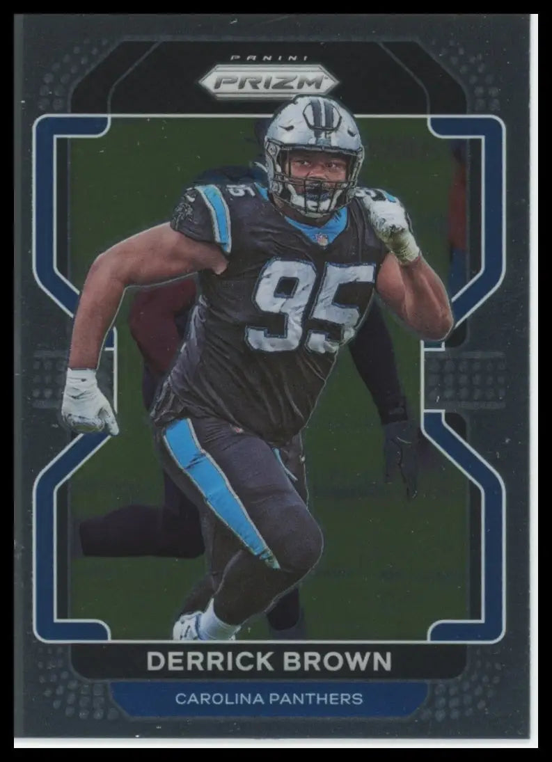 2021 Panini Prizm Derrick Brown 317 Carolina Panthers NM - Football Card Single
