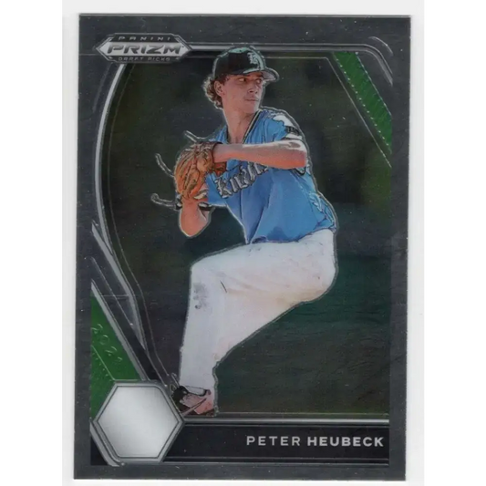 2021 Panini Prizm Draft Picks #101 Peter Heubeck NM-MT High School Baseball Card - Baseball Card Single