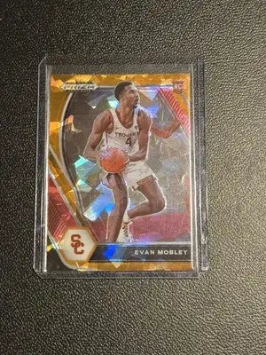 2021 Panini Prizm Draft Picks #2 Evan Mobley Orange Ice - Basketball Card Single