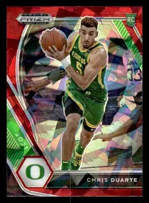 2021 Panini Prizm Draft Picks #23 Chris Duarte Red Ice - Basketball Card Single