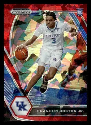 2021 Panini Prizm Draft Picks #24 Brandon Boston Jr. Red Ice - Basketball Card Single