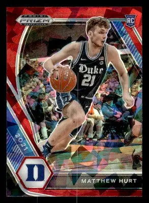 2021 Panini Prizm Draft Picks #34 Matt Hurt Red Ice - Basketball Card Single