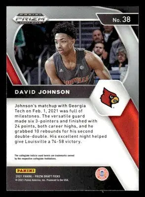 2021 Panini Prizm Draft Picks #38 David Johnson - Football Card Single