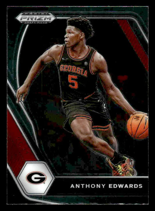 2021 Panini Prizm Draft Picks #65 Anthony Edwards - Basketball Card Single
