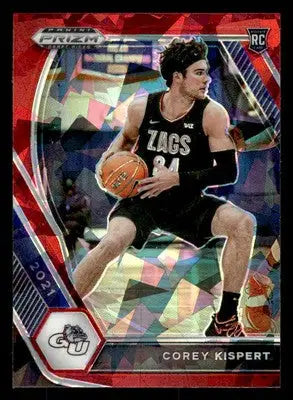 2021 Panini Prizm Draft Picks #8 Corey Kispert Red Ice - Basketball Card Single