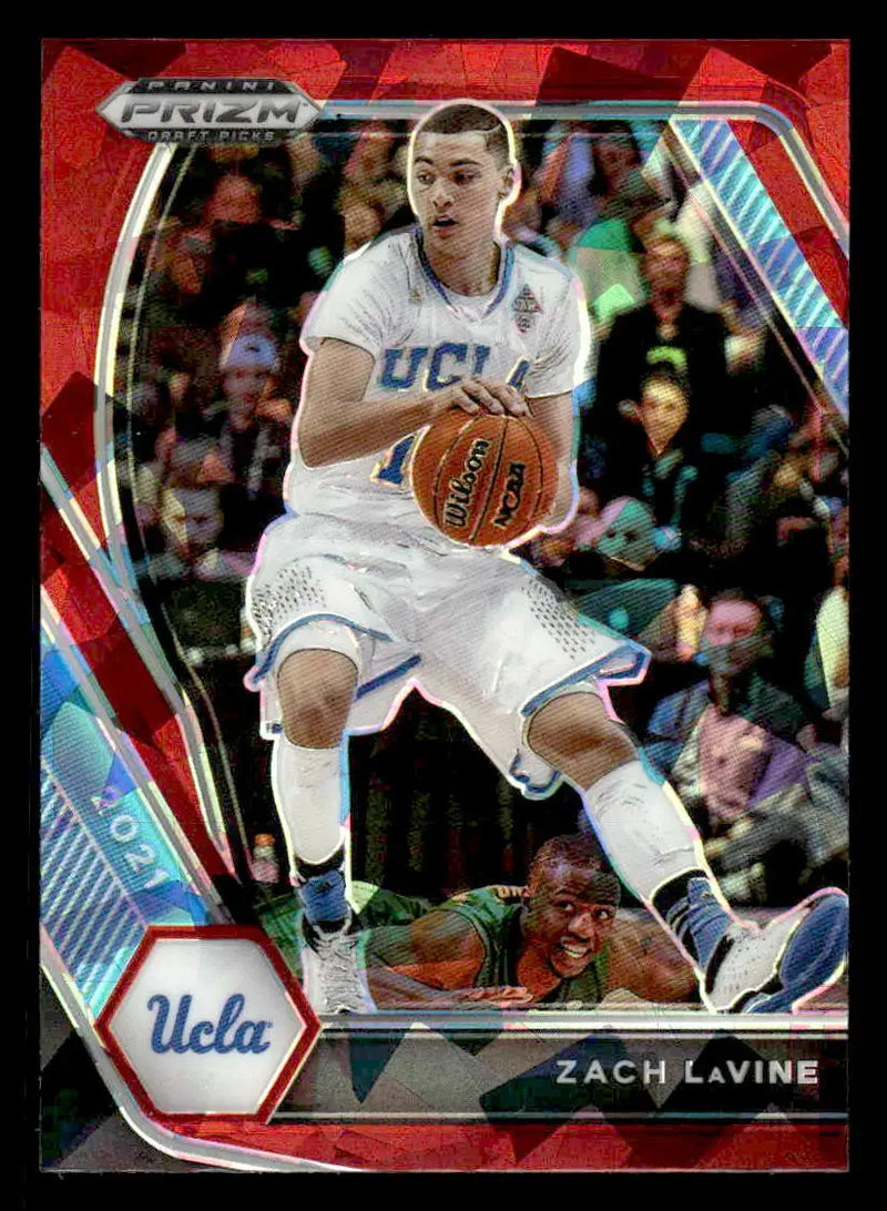 2021 Panini Prizm Draft Picks #80 Zach LaVine Red Ice - Basketball Card Single