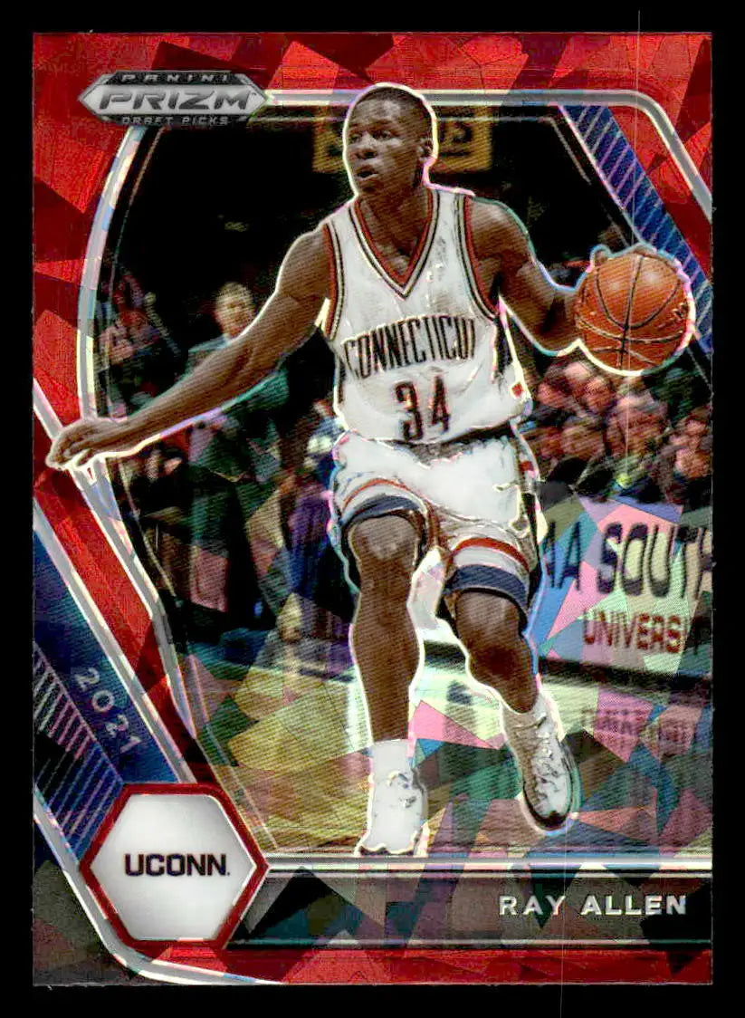 2021 Panini Prizm Draft Picks #91 Ray Allen Red Ice - Basketball Card Single