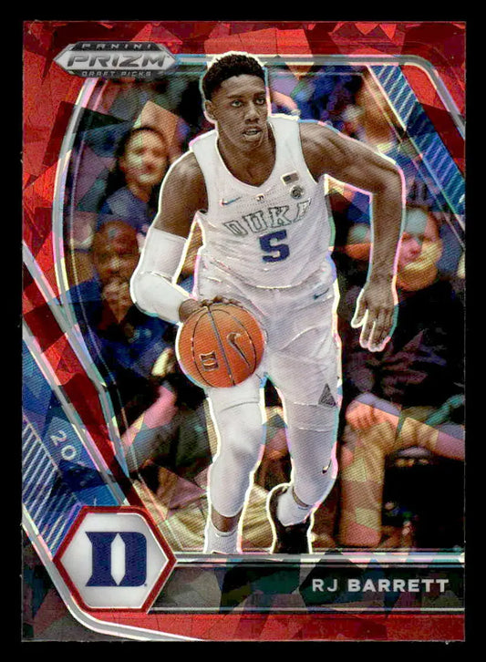 2021 Panini Prizm Draft Picks #95 RJ Barrett Red Ice - Basketball Card Single